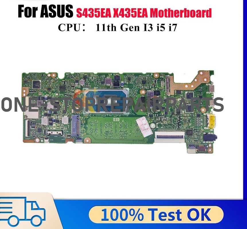 X435EA Laptop Motherboard For ASUS VivoBook X435E X435EA S435EA Notebook Mainboard With 11th Gen I3 I5 I7 Tests OK Fast Shipping ASUS laptop repair parts