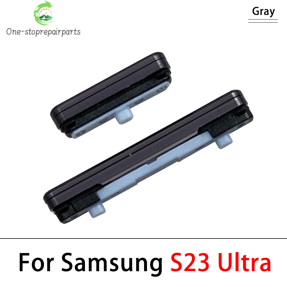 New For Samsung S22 S23 S24 Plus Ultra 5G Power Button + Volume Side Button Key Replacement Parts Samsung phone repair parts