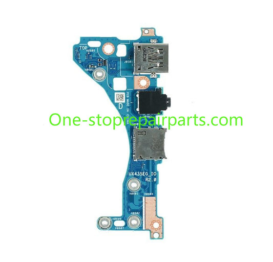 USB I/O Board for ASUS UX435EA UX435EAL UX435EG U4800EGL 90NB0SI0-R10010  Audio Jack Micro SD Card charging daughterboard
