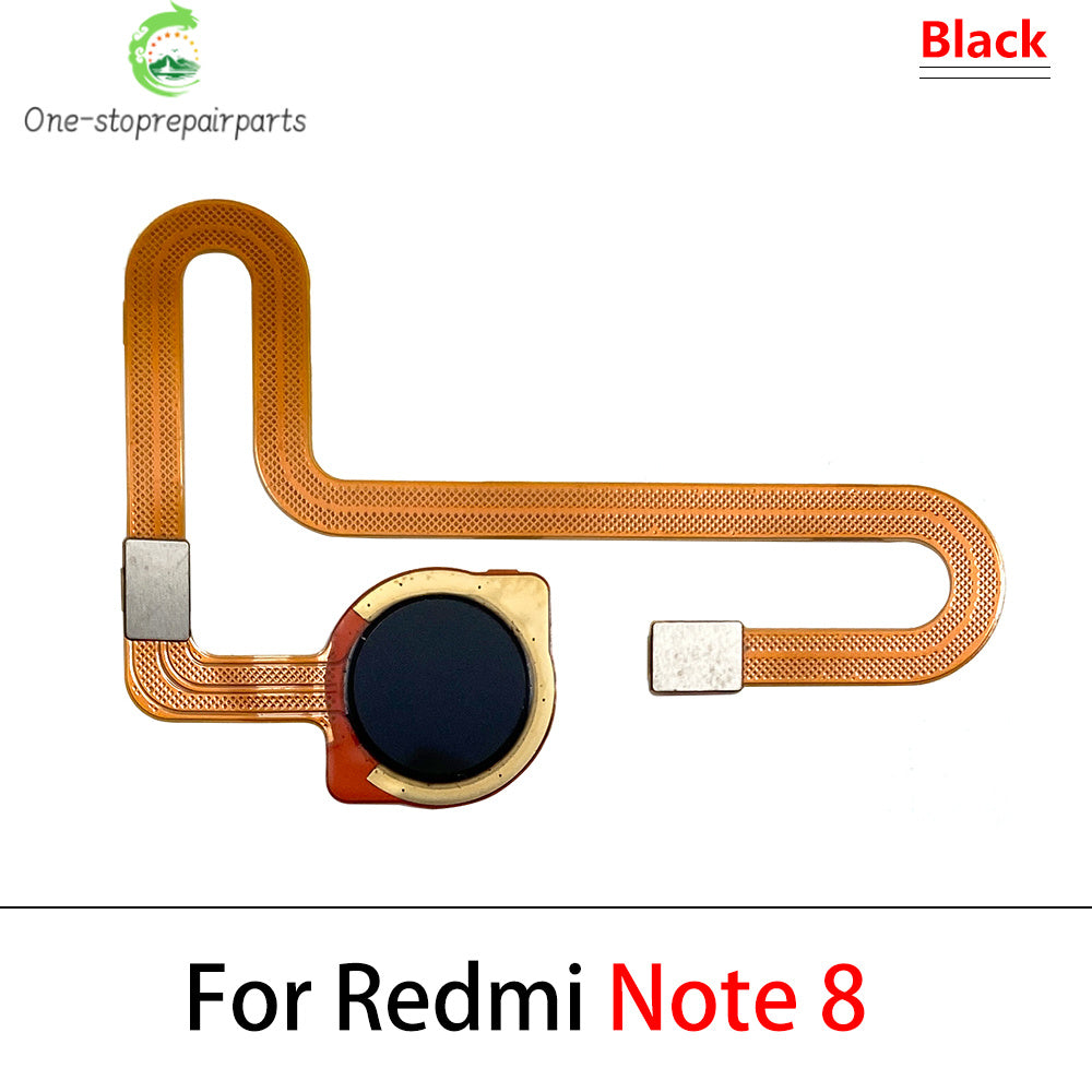 10Pcs, New For Xiaomi Redmi Note 8T 8 9s 9 Pro Home Button FingerPrint Touch ID Sensor Flex Cable Ribbon Replacement Parts  Xiaomi  Xiao mi phone repair parts