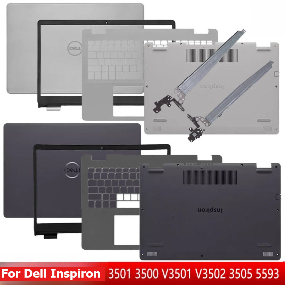 Cover case for Dell inspiron 3501 3500 Vostro V3501 V3502 3505 55930KGHJK 0PC79F 06NKT0 0VHDVT 079TJR 09HMXM 05GX63 lcd housing bezel bottom top palmrest hinge cover
