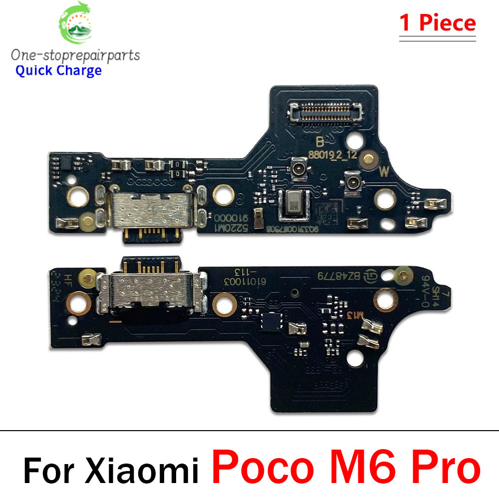 Dock Connector Micro USB Charger Charging Port Flex Cable Microphone Board For Xiaomi Poco X6 X7 M6 F6 F7 Pro 4G 5G  Xiaomi  Xiao mi phone repair parts
