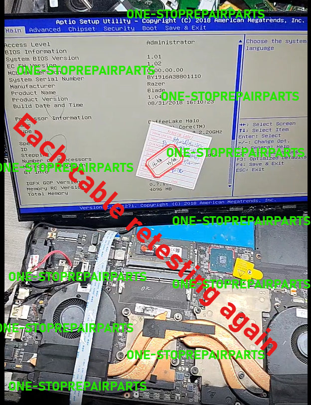 LCD Display Cable for Razer Blade 15 RZ09-0328 RZ09-0369 BASE RZ09-02705E75-R3U1 RZ09-0270 RZ09-0300 RZ09-0410 DA550 DA560 12935662-00 40PIN 12935663-00 13195393-00 12463211-00 N15RC2  Blade 15 17 14 EDP cable Razer laptop repair parts