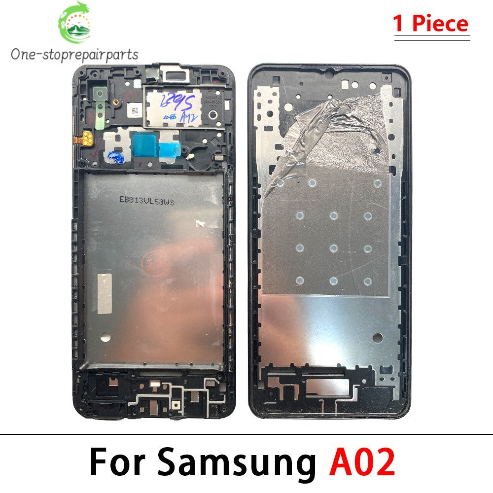 New Front Housing LCD Display Frame For Samsung A02 A02s A12 A22 A32 A52 A52s A72 4G 5G Housing Middle Frame Bezel Plate Cover Samsung phone repair parts