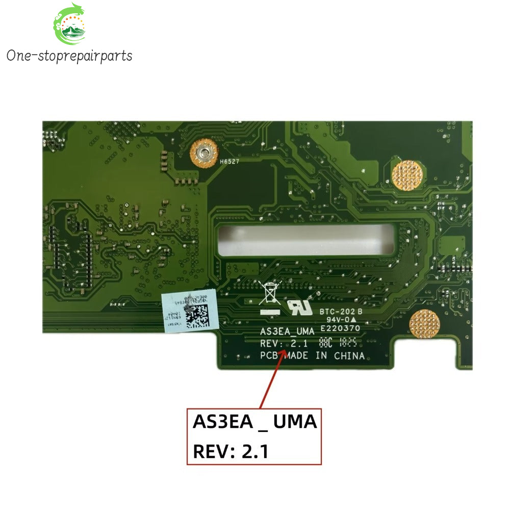 For Acer Swift N17P2 SF113-31 Laptop Motherboard With N3350 CPU 4GB-RAM AS3EA_UMA REV:2.1 NB.GNL11.001 NBGNL11001 100% Full Test Acer laptop repair parts
