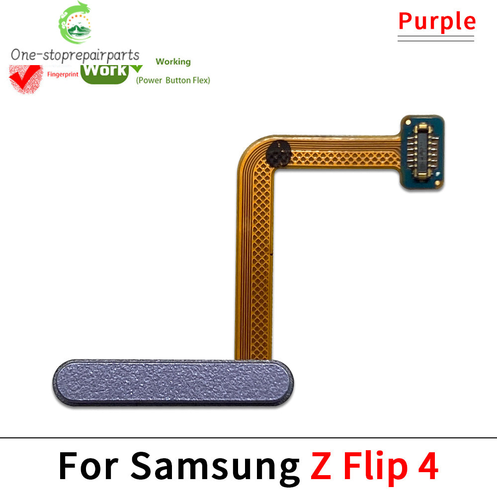 Fingerprint Home Button Fingerprint Menu Return Key Recognition Sensor Flex Cable For Samsung Z Flip 3 4 5 5G Samsung phone repair parts