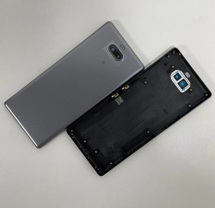 Original 6.0" For Sony Xperia 10 Back Battery Cover Glass Housing Rear Door Case Parts With Camera Lens Replacement Sony phone repair parts