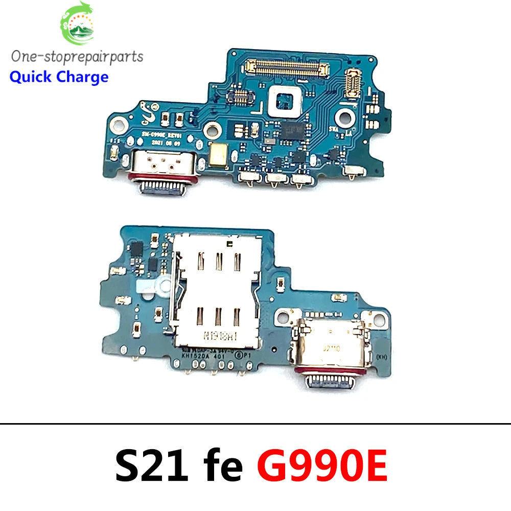 Dock Connector USB Charger Charging Board Port Microphone Flex Cable Board For Samsung S20 S21 Plus Ultra Fe 4G 5G G981B G986B Samsung phone repair parts