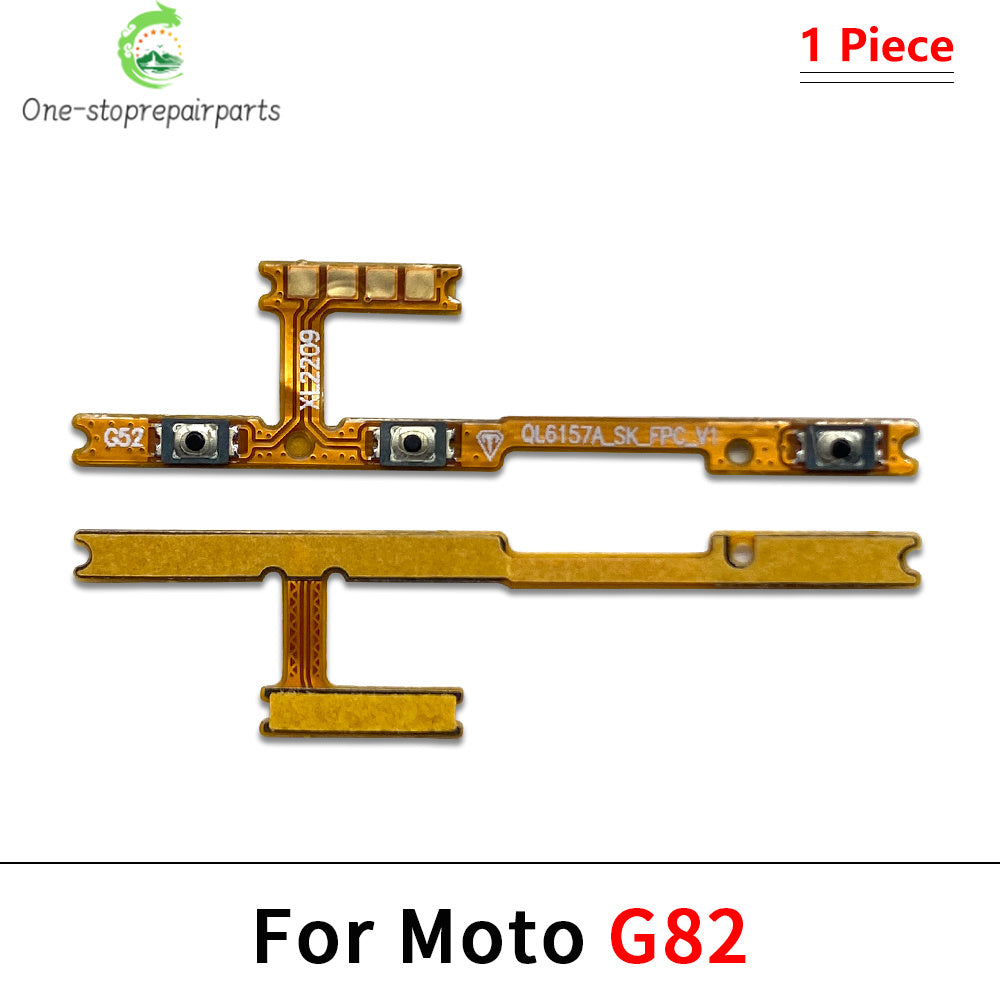 50Pcs, Power On Off Button Volume Key Button Flex Cable For Moto G22 G32 G52 G72 G82 G13 G23 G53 G73 G04 G14 G34 G54 G84 Motorola phone repair parts