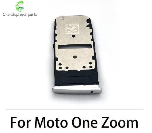 10Pcs,  SiM Tray For Motorola Moto One Macro Action Zoom Hyper Fusion Plus SIM Card Tray Slot Holder Replacement Parts Motorola phone repair parts