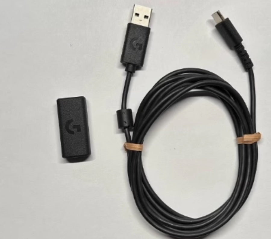 Mouse adapter data charging cable for Logitech GPW G502X/PLUS G502 G703/G900/G903 G913/G913TKL MX2/2S MX3/3S/keys G502hero/SE/KDA G402 G304 GPW GEN2 GEN3 GEN4 GEN1 Mouse RECIEVER adapter Laptop accessories