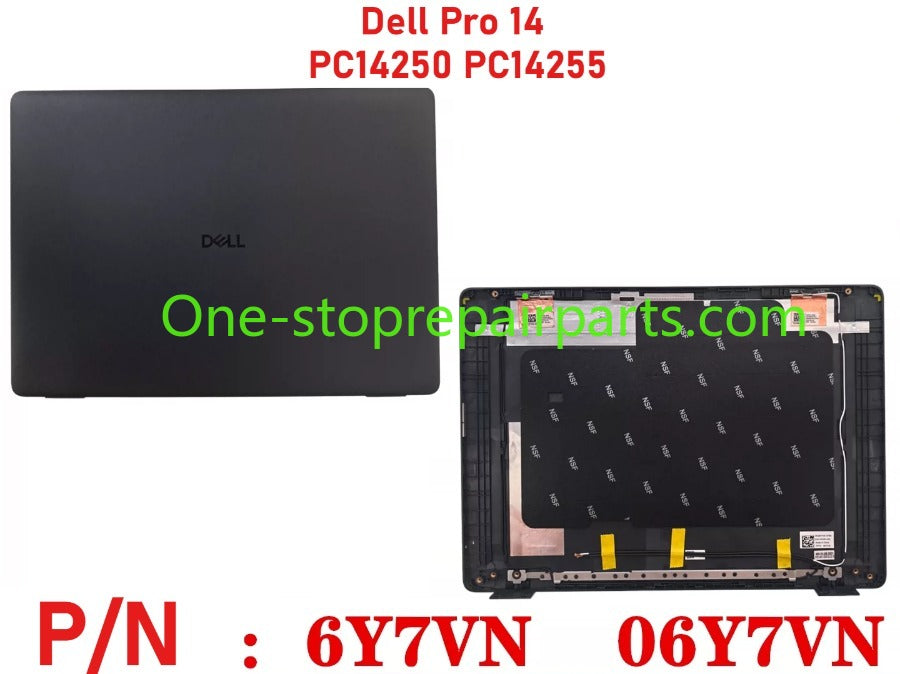 Dell Pro 14 PC14250 PC14255  lcd back cober uppler palmrest bezel bottom hinge cover keyboard touchpad 0K2C6C 0DK0V6 0MCMRV