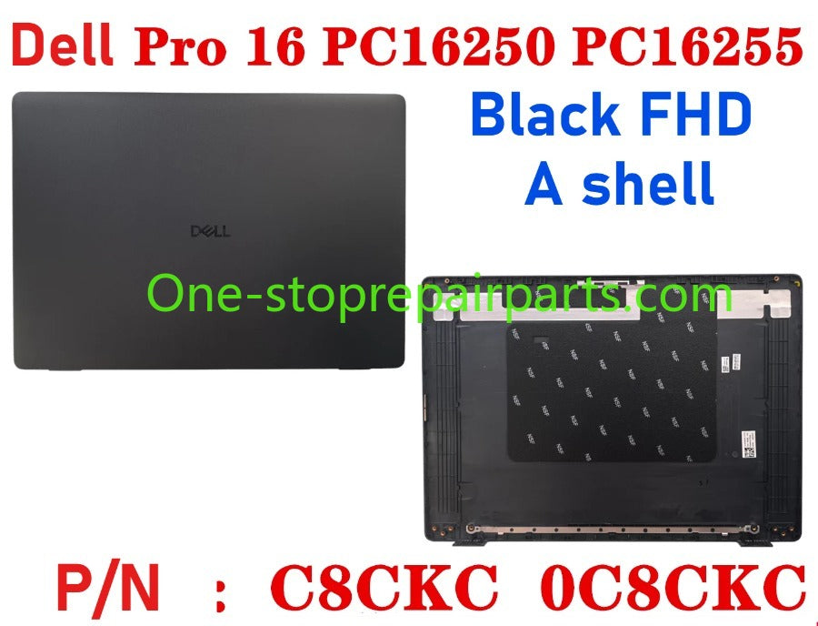 Cover case for Dell Pro 16 PC16250 PC16255 0D45TN 04TV1R 0FJ6FY 02XHM1 099TK0 02882N 0HNP7J 02XHM1 0GJX2F 0C8CKC 0964DF 0DR9PF 0HHMCK 0F9V30 0388WT 0H3K5C 0HR42X 01378G Lcd back housing bezel palmrest bottom lower cover hinge Dell laptop repair parts