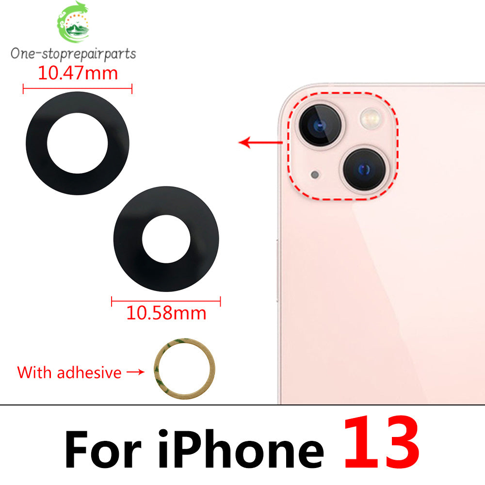 New Rear Back Camera Glass Lens For iPhone 13 Pro Max Mini With Ahesive Sticker Replacement Parts iPhone phone repair parts