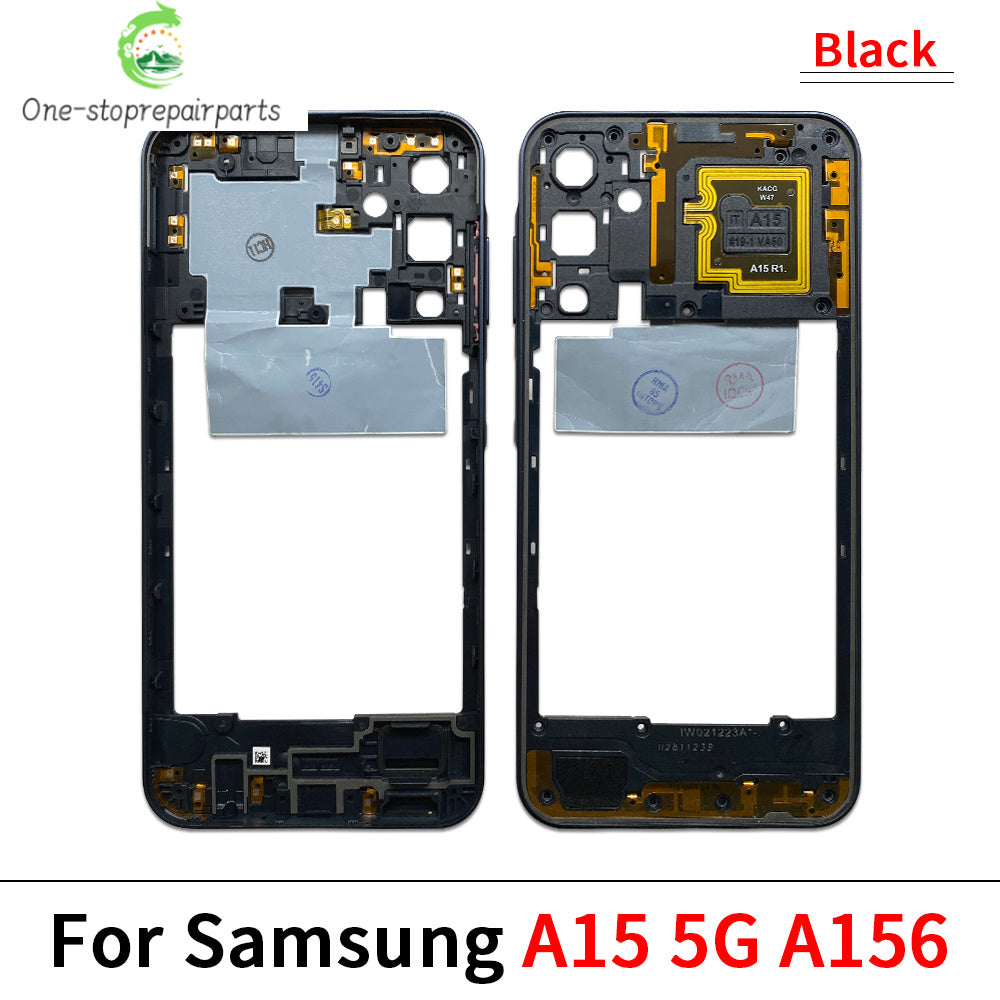 New For Samsung A15 4G A155F / A15 5G A156B / A05 / A05s / A25 5G Housing Middle Frame Bezel Middle Plate Cover Samsung phone repair parts