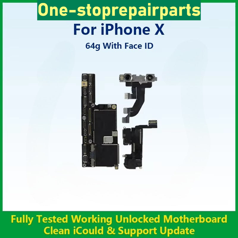 Fully Tested 100%Working Mainboard For iPhone XS Max Cleaned iCloud And Unlocked For XR Motherboard No Repair Support Update iPhone phone repair parts