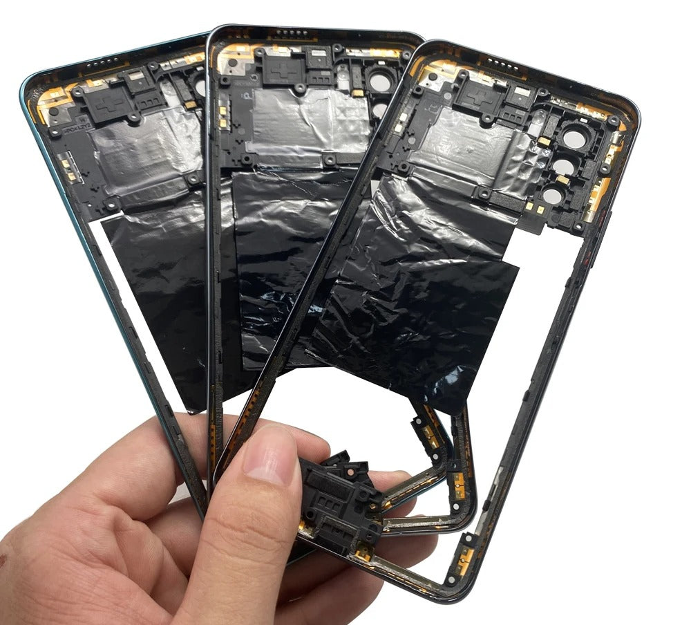 10Pcs, Middle Frame Housing For Xiaomi Poco X3 X4 GT X4 X5 M5s M4 Pro 4G 5G Middle Frame Holder Cover Frame Volume Key Parts  Xiaomi  Xiao mi phone repair parts