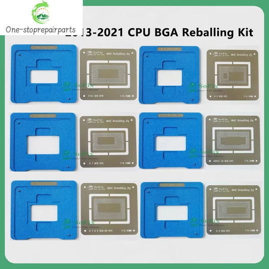 Sofix Inter M1 CPU Reballing Jig with Stencil 2013-2021 CPU BGA Reballing Kit CPU IC Chip Platform for Macbook Repair Tool Professional Repair Tools