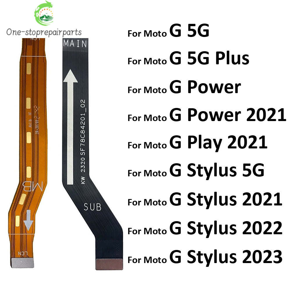 For Moto Motorola G 5G Plus G Power Play Stylus 5G 2021 2022 2023 Main Motherboard Connector Board Mainboard Flex Cable Motorola phone repair parts