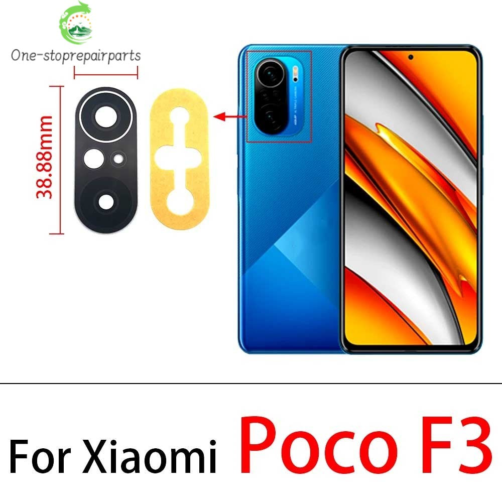 2Pcs/Lot, Back Rear Camera Glass Lens For Xiaomi Poco F3 F4 F5 M3 M4 M5 X3 X4 X5 Pro 4G 5G GT With Adhesive  Xiaomi  Xiao mi phone repair parts
