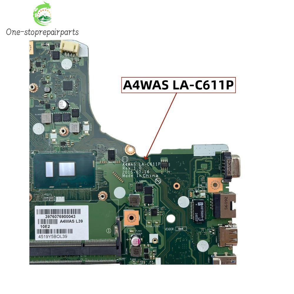 LA-C611P For Acer Aspire E5-474 E5-474G P248-M Laptop Motherboard With i5-6200U i7-6500U CPU GT920M/GT940M 2G-GPU NBG7L11002 Acer laptop repair parts