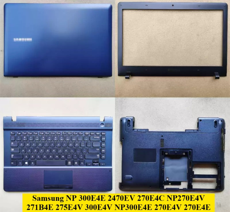 Cover case for Samsung NP 300E4E NP300E4V 2470EV 270E4C NP270E4V 271B4E 275E4V 300E4V NP300E4E 270E4V 270E4E lcd back housing bezel frame upper palmrest keyboard bottom hing cover case Samsung laptop repair parts