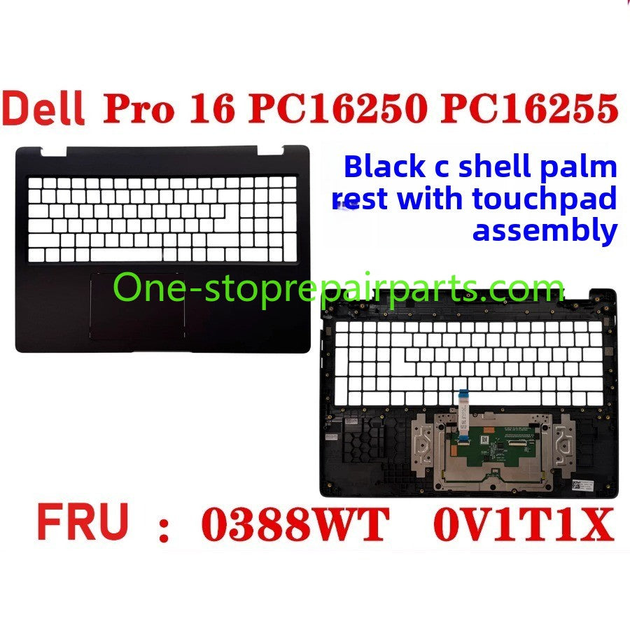 Cover case Keyboard for Dell Pro 16 PC16250 PC16255 Cover case for Dell Pro 16 PC16255 PC16250 LCD Back Cover Bezel frame topcase palmrest upper bottom HINGE 0V1T1X 0388WT 0Y55N3 099TK0 006R8M Dell laptop repair parts