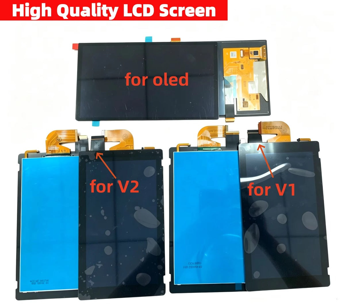 Original Replacement LCD for Switch NS Console for OLED LCDfor NS Witch V1 V2 LCD Screen Display Digitizer with Touch Assembled Game console repair parts