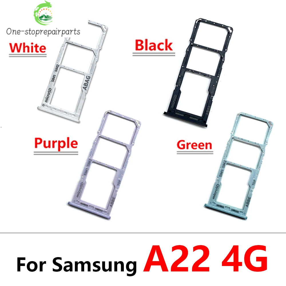 SIM Card Tray Slot Holder Adapter Accessories For Samsung A22 A32 4G 5G Replacement Spare Parts Samsung phone repair parts