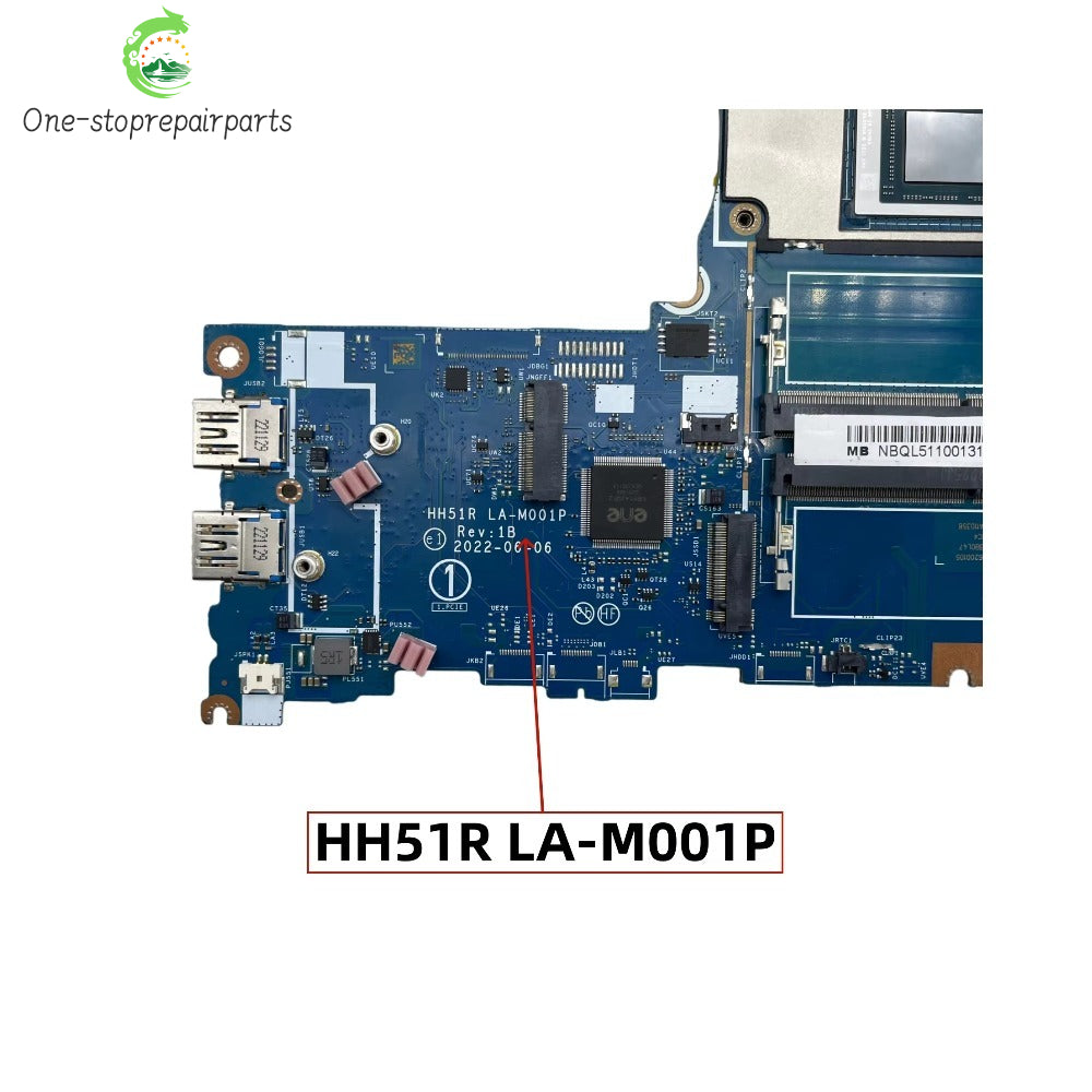 HH51R LA-M001P For Acer Nitro 5 AN517-42 Laptop Motherboard With R5-7535HS CPU RTX3050 4GB-GPU DDR4 NBQL511001 NB.QL511.001 Acer laptop repair parts