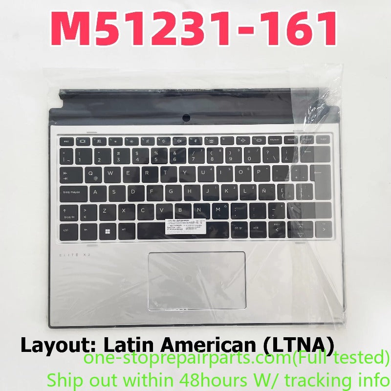 Detachable Keyboard for HP ELITE X2 G8 G4 M51231-001/DH1/AD1/DB1/161/071 Premium Detachable folio keyboard tablet touchpad