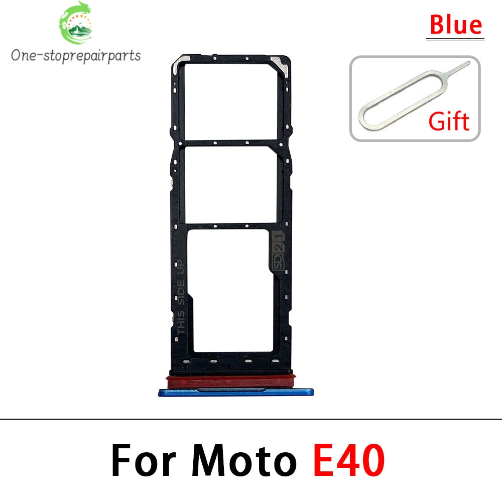 10Pcs/Lot, New For Motorola Moto E6 Play E6s E7 Plus E7i Power E20 E40 SIM Card Tray Slot Holder Adapter Accessories Motorola phone repair parts