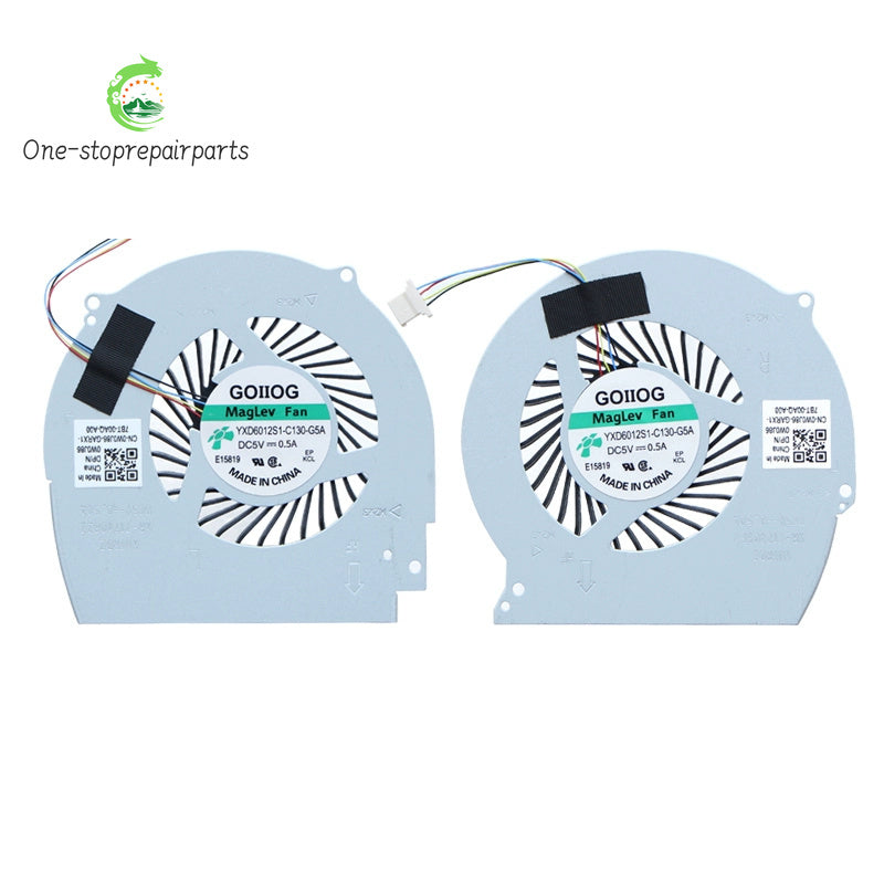 NEW LAPTOP CPU GPU Cooling Fan For Dell MASTER 7566 15-7000 15-7566 15-7567 P65F 7466 7467 Dell laptop repair parts
