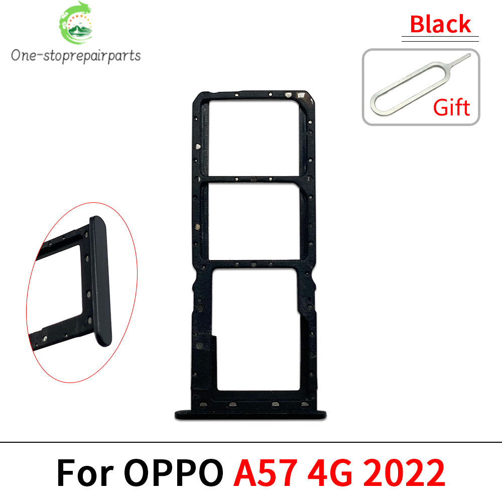 10Pcs, SIM Card Tray Slot Holder For OPPO A52 A53 A54 A55 A57 A58 4G 2022 Replacement Parts OPPO phone repair parts