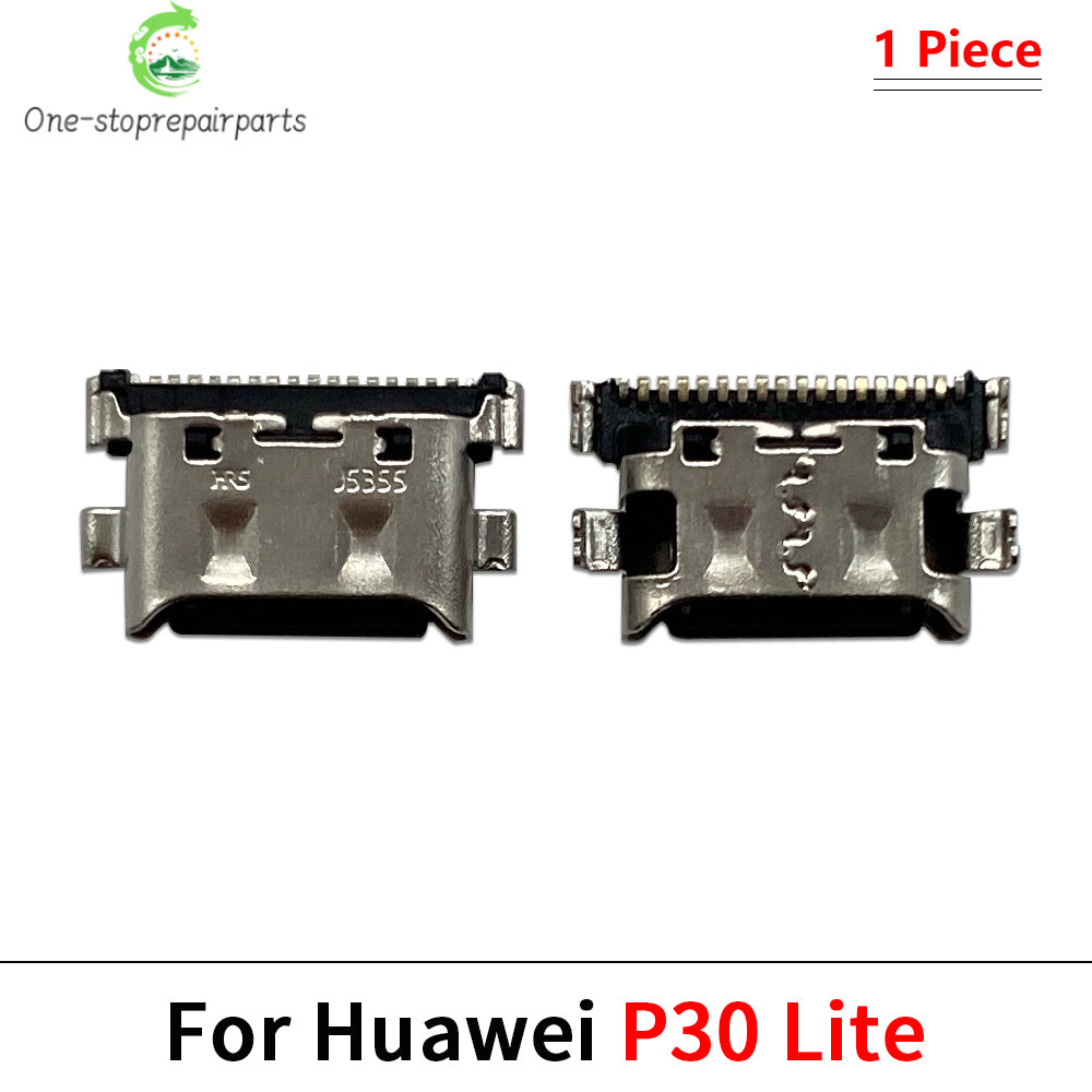 100Pcs, USB Charging Port Connector Charge Jack Socket Plug Dock For Huawei P20 P30 P40 P50 Pro Lite Plus 5G Huawei phone repair parts