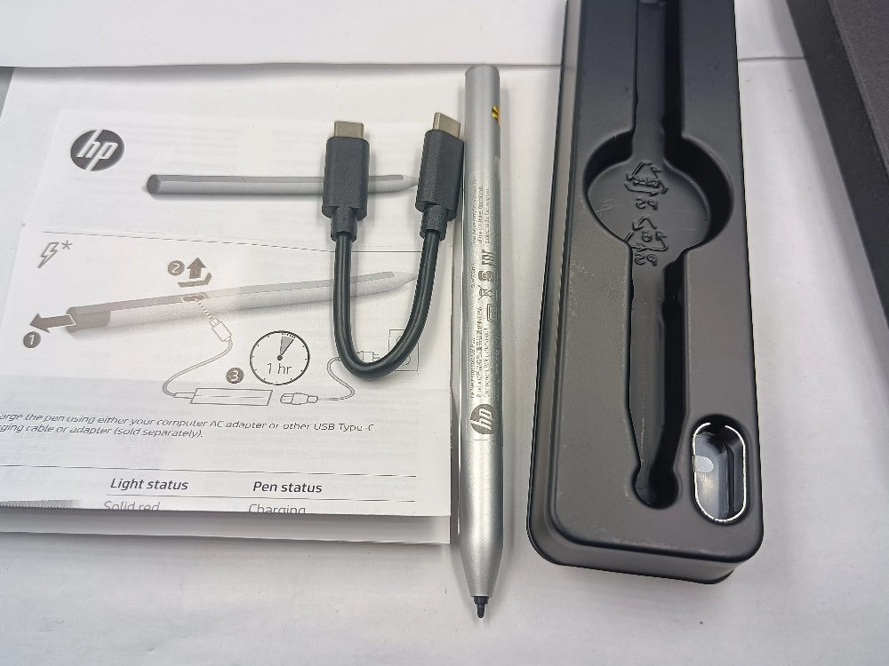 L70858-001 Original HP Rechargeable USI Active Stylus Pen for HP Chromebook X360 13C/12B/14C/11a HP EliteBook x360 1030 G3 Elite x2 Stylus Pen Touch pen Supports Wacom AES / USI protocols HP laptop repair parts