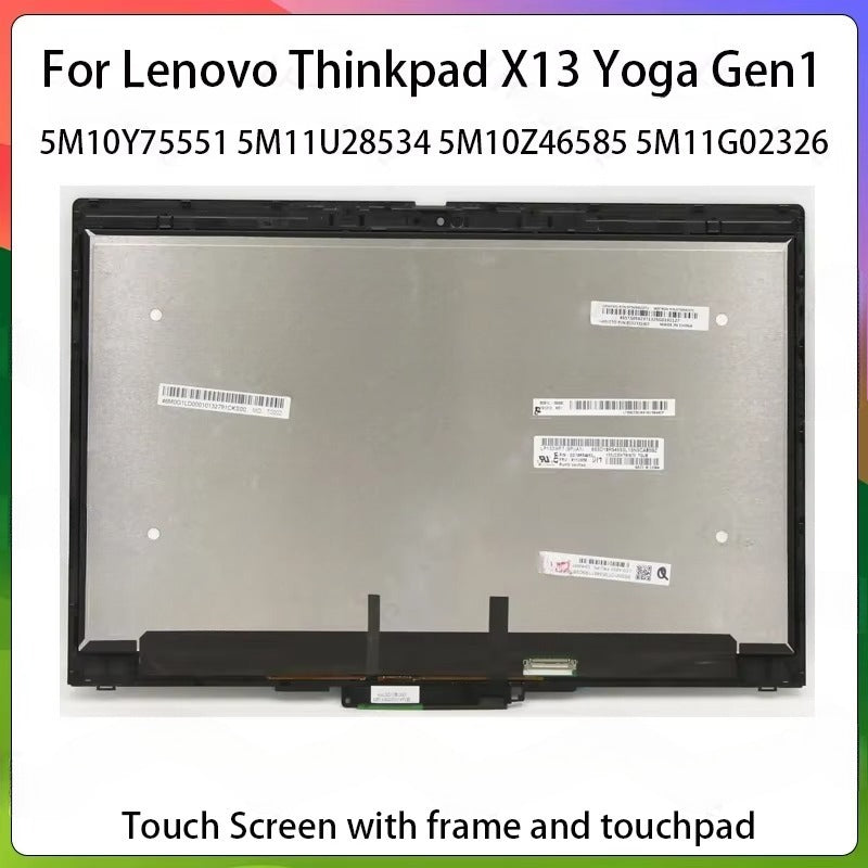 13.3 Inch For Lenovo ThinkPad X13 Yoga Gen 1 1st 20SX 20SY 5M10Y75558 5M10Y75559 Laptop LCD Touch Screen Assembly Display Panel Lenovo laptop repair parts