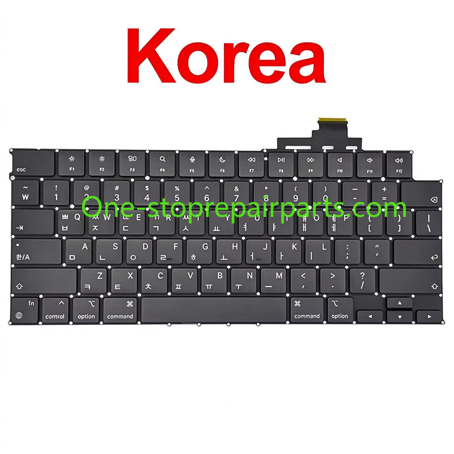 New Laptop Keyboard For MacBook Air 13.6" 15" A2681 A2941 A3113 A3114 Keyboard US UK English French German Spain EU 2022 2024 Macbook repair parts