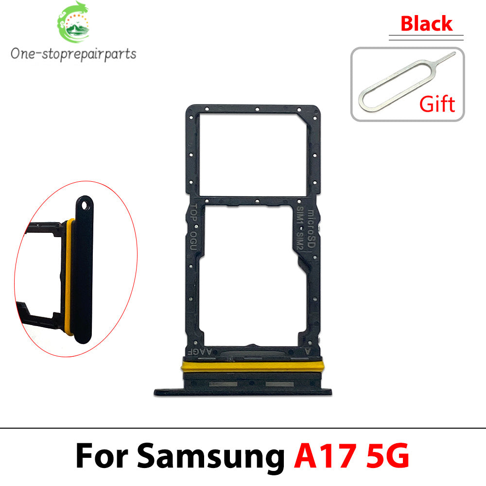 New For Samsung A07 A17 4G 5G Dual SIM Card Tray Slot Holder Adapter Accessories Samsung phone repair parts