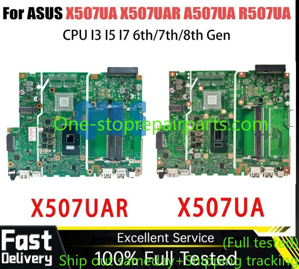 X507UA Mainboard For ASUS X507UAR A507UA R507UA F507UA Y5000UA Laptop Motherboard CPU I3 I5 I7 6th-7th-8th Gen UMA DDR4