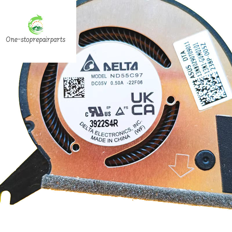 New Original Laptop CPU GPU Cooling Fan FOR ASUS Deluxe X13 2023 ZenBook S 13 OLED UX5304V ND55C97-22F06 ND55C97-22F07 ASUS laptop repair parts
