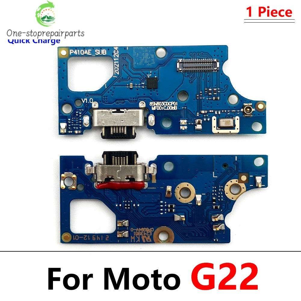 For Motorola Moto E13 E22 E20 E30 E32 G13 G22 G23 G32 G52 G53 G82 G72 USB Charging Port Dock Charger Connector Board Flex Cable Motorola phone repair parts