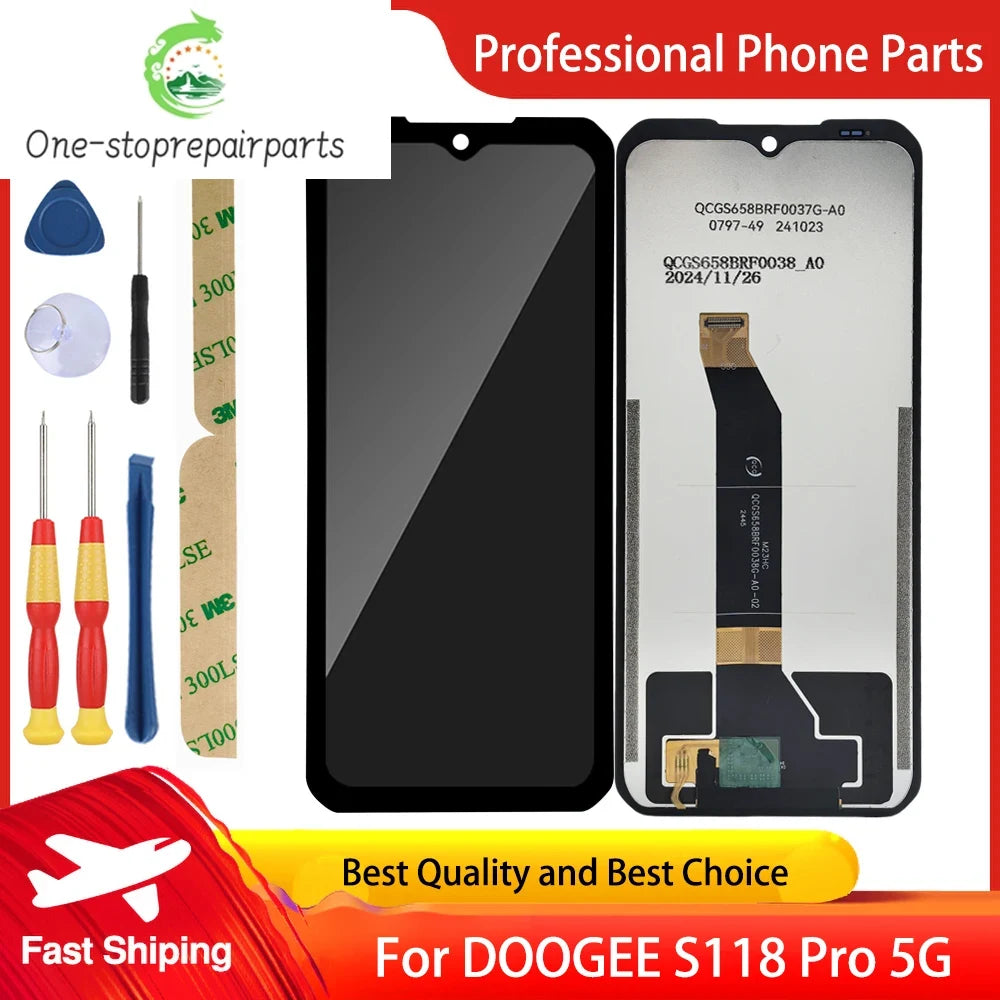 Original DOOGEE S100 Pro S118 Pro 5G LCD Display and Touch Screen Digitizer Assembly Replacement Display LCD + Tools Doogee phone repair parts