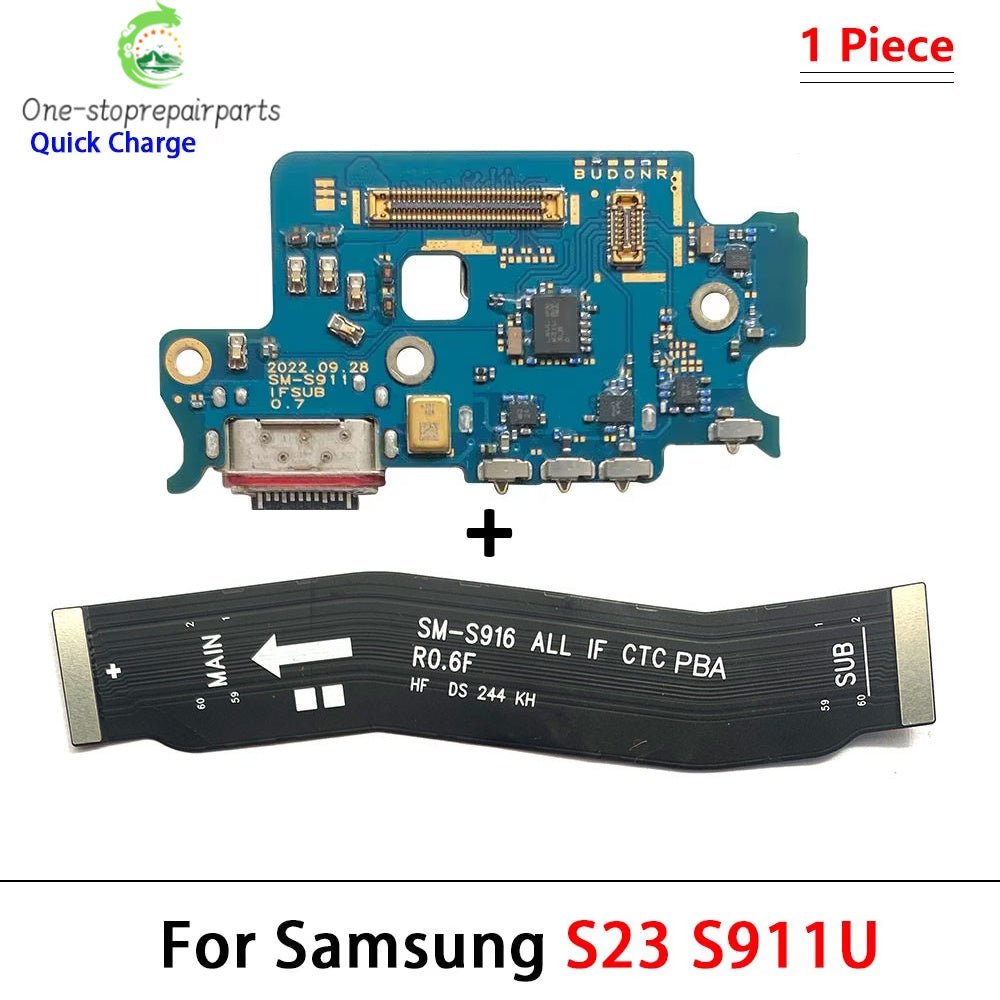 New USB Charger Charging Dock Port Connector Main Board Flex Cable For Samsung S22 S23 Plus Ultra 5G S901 S906 S908 S911 S916 Samsung phone repair parts