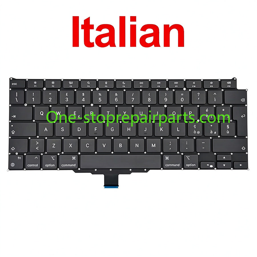 New Laptop A2337 Keyboard For Macbook Air 13" M1 A2337 Keyboard Replacement US UK FR SP IT DE RU AE Layout 2020 Year Macbook repair parts