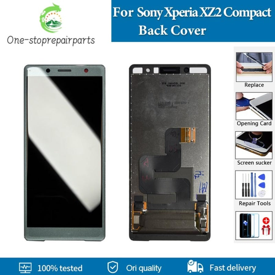 5.0'' Original For SONY Xperia XZ2 Compact LCD Display Touch Screen Digitizer Assembly For Sony XZ2 Mini H8324 H8314 LCD Replace Sony phone repair parts