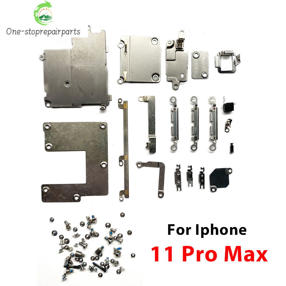 Full Inside Small Metal Holder Bracket Shield Plate Set Kit Full Screws Waterproof For iPhone 11 12 13 14 15 Pro Max 14 Plus iPhone phone repair parts