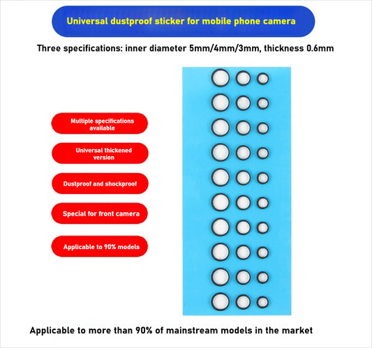 Thickened universal front-facing camera dust sticker under screen camera dust-proof suitable camera dust ring Phone Repair tools