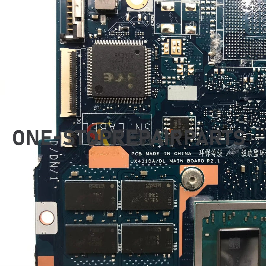 UX431DA Laptop Motherboard For ASUS ZenBook UX431D U4500D UX431DA Notebook Mainboard With R3 R5 R7 CPU 100% Tests OK Fast Ship ASUS laptop repair parts