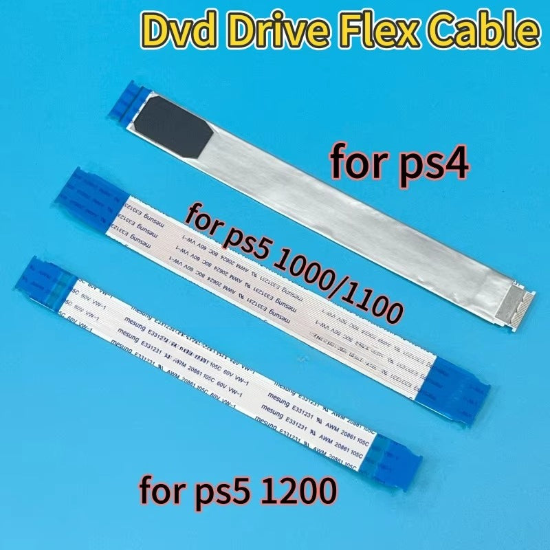 2pcs DVD Drive Laser Ribbon Cable for PS5 1000/1100/1200 Console Drive Power Connection Cable Repair for PS4 Console 1000/1100 Game console repair parts